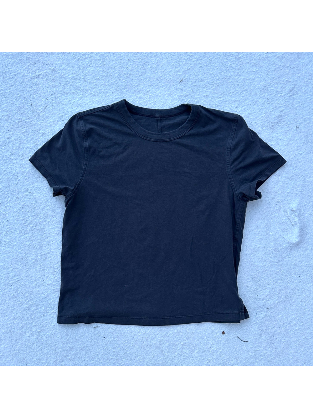 Lululemon Classic-Fit Cotton-Blend T-Shirt Black Cotton Blend Tee No Size Tag